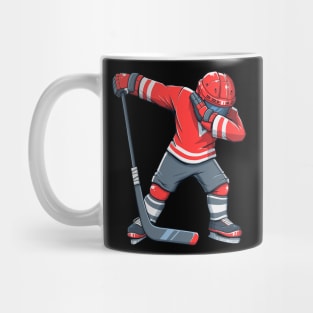 Funny Boy Kid Ice Hockey Dab Apparel, Dabbing Player Youth Mug